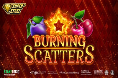 burning scatters slot logo