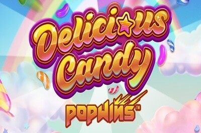 delicious candy popwins slot logo