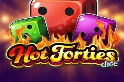 hot forties dice slot logo