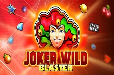 joker wild blaster slot logo