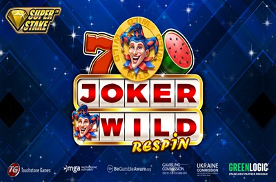 joker wild respin slot logo