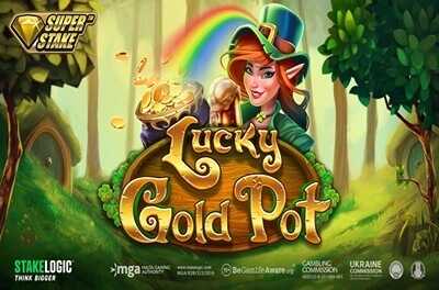 lucky gold pot slot logo