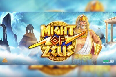 might of zeus slot logo