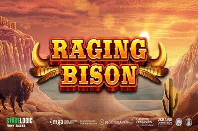 raging bison slot logo