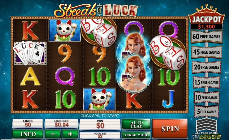 streak of luck pokie