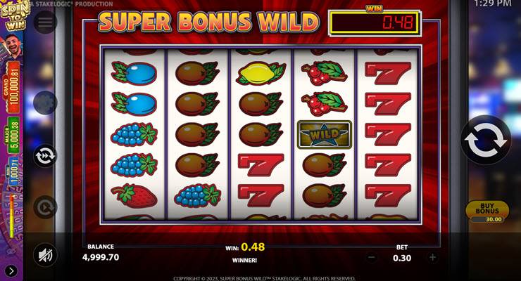 Игровой Автомат Super Bonus Wild Gameplay