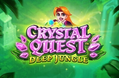 crystal quest deep jungle slot logo