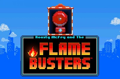 flame busters slot logo