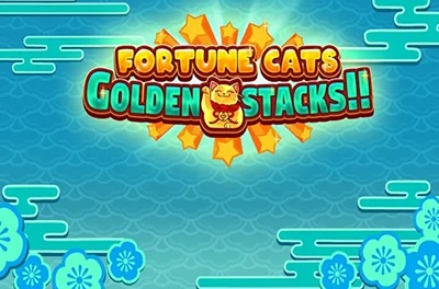 fortune cats golden stacks slot logo