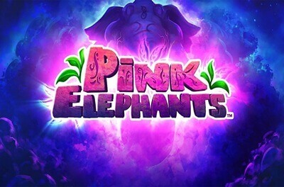 pink elephants slot logo