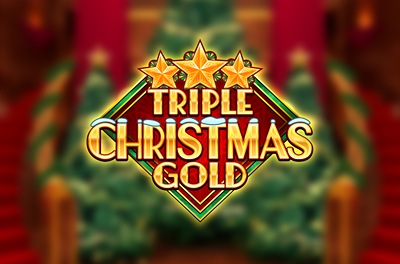 triple christmas gold slot logo
