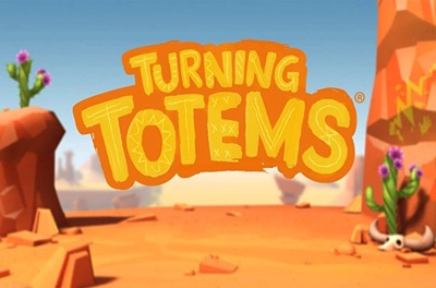 turning totems slot logo