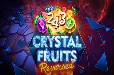 243 crystal fruits reversed slot logo