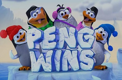 pengwins run slot logo