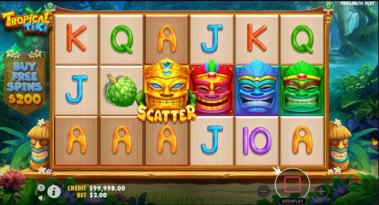 Tropical Tiki Slot Gameplay