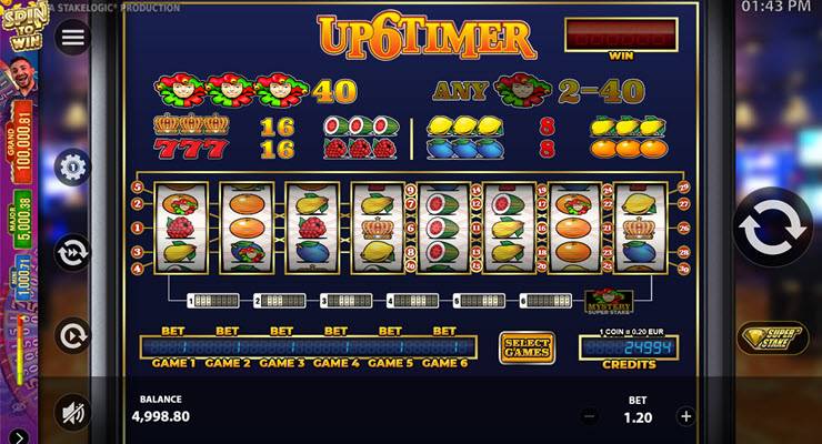 Игровой Автомат Up6Timer Gameplay