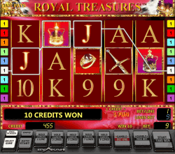 Royal Treasures slot by Novomatic