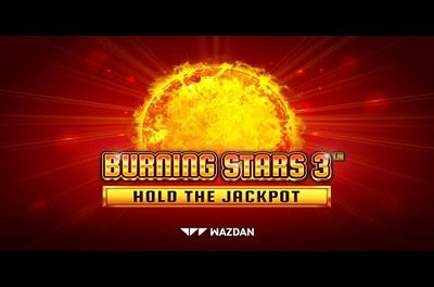 burning stars 3 slot logo