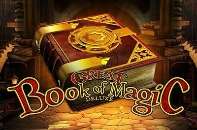 great book of magic deluxe slot logo