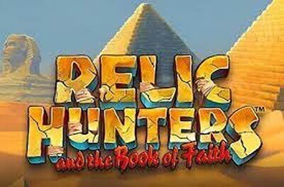 relic hunters and the book of faith slot logo