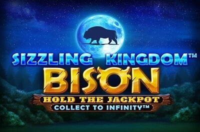 sizzling kingdom bison slot logo