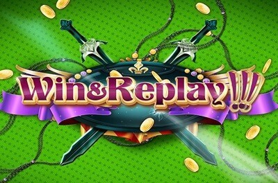 win replay slot logo