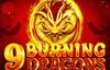9 burning dragons slot logo