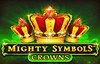 mighty symbols crowns slot logo