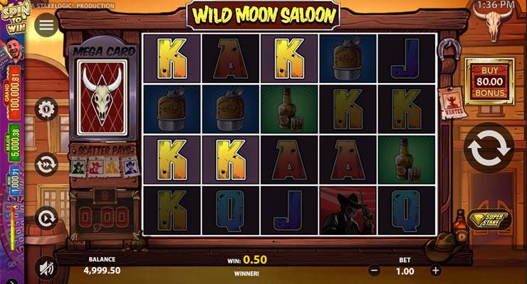 Игровой Автомат Wild Moon Saloon Gameplay