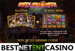 Как выиграть в игровой автомат Happy Halloween