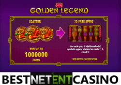 How to win at Golden Legend video slot