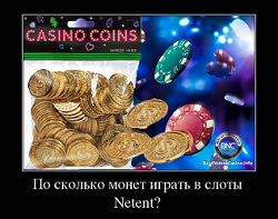 По сколько монет играть в слоты Netent