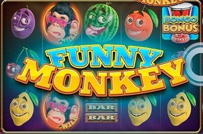 funny monkey slot logo