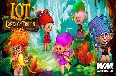 lot land of trolls slot logo