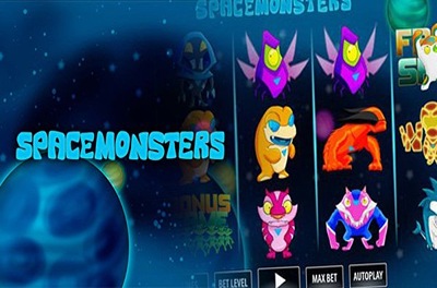 space monsters slot logo