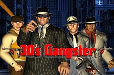 thirties gangster slot logo