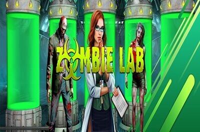 zombie lab slot logo