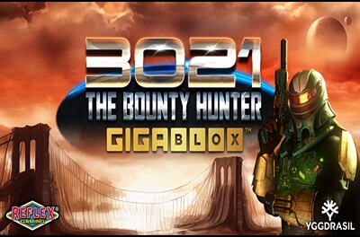 3021 the bounty hunter slot logo