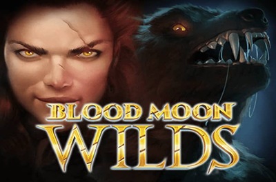 blood moon wilds slot logo