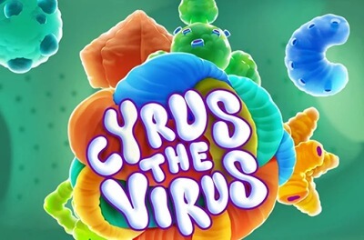 cyrus the virus slot logo