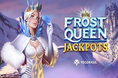 frost queen jackpots slot logo