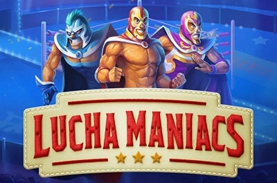 lucha maniacs slot logo