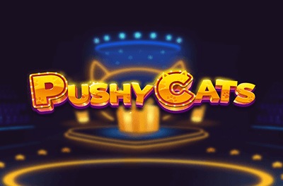 pushy cats slot logo