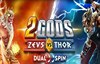 2 gods zeus vs thor slot logo